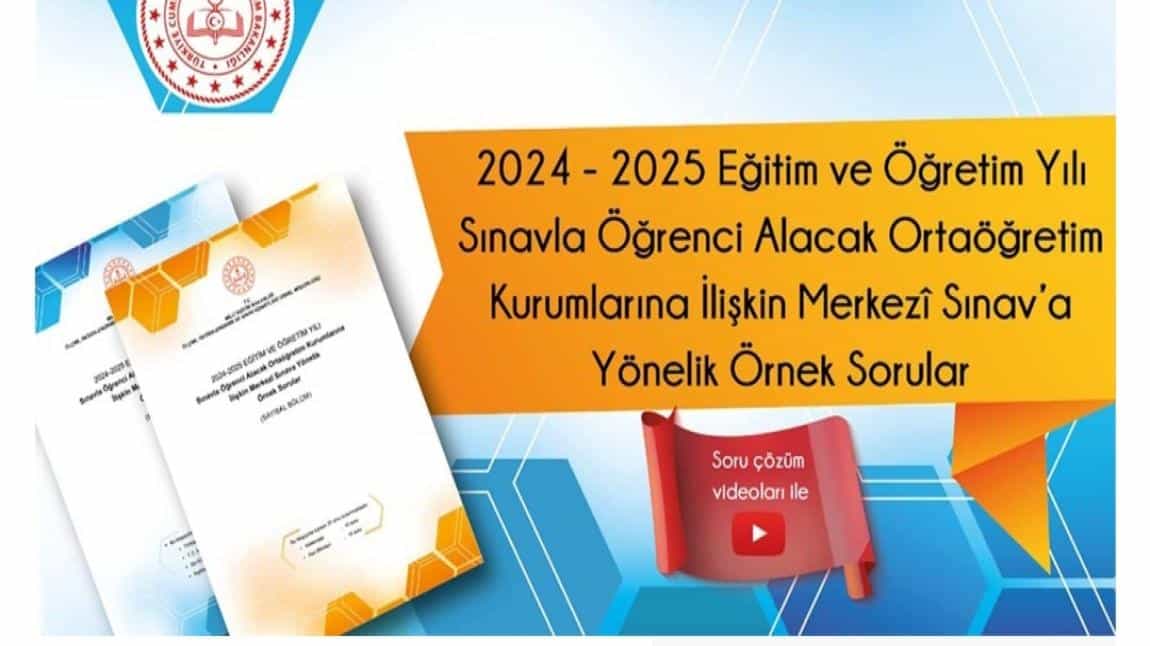 LGS MERKEZÎ SINAVINA YÖNELİK YENİ ÖRNEK SORULARI YAYIMLANDI