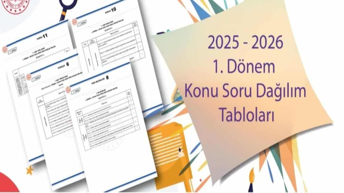 BİRİNCİ DÖNEM ORTAK YAZILI SINAVLARA YÖNELİK 